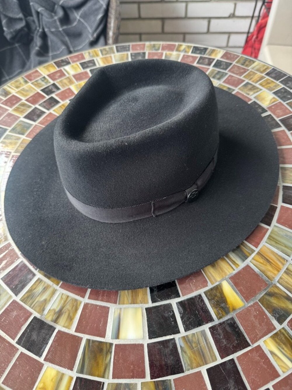 Goorin Bros BLACK FEDORA HAT Classic Style